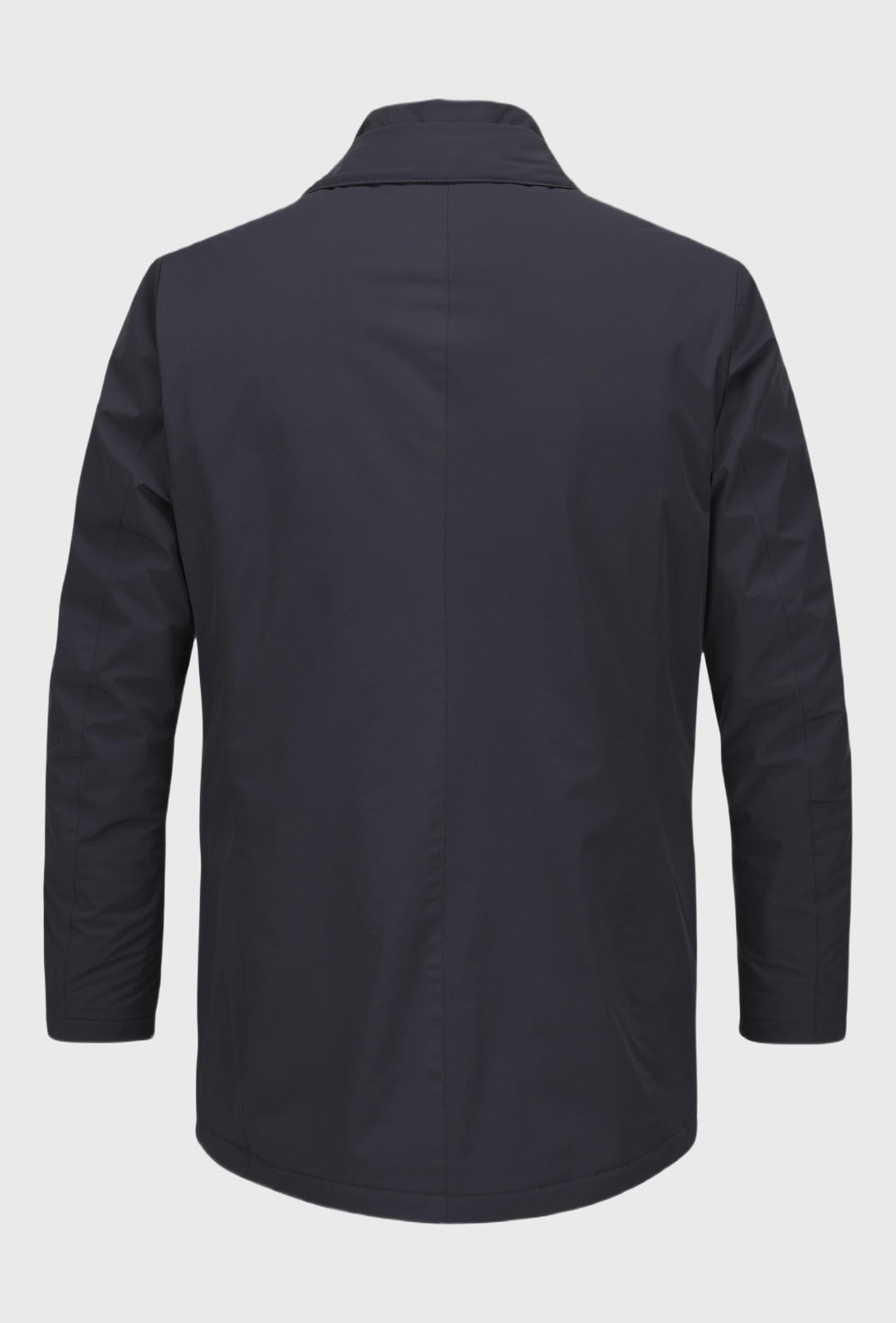 Herrenjacke mit Knöpfen, Reißverschluss, ohne Kapuze