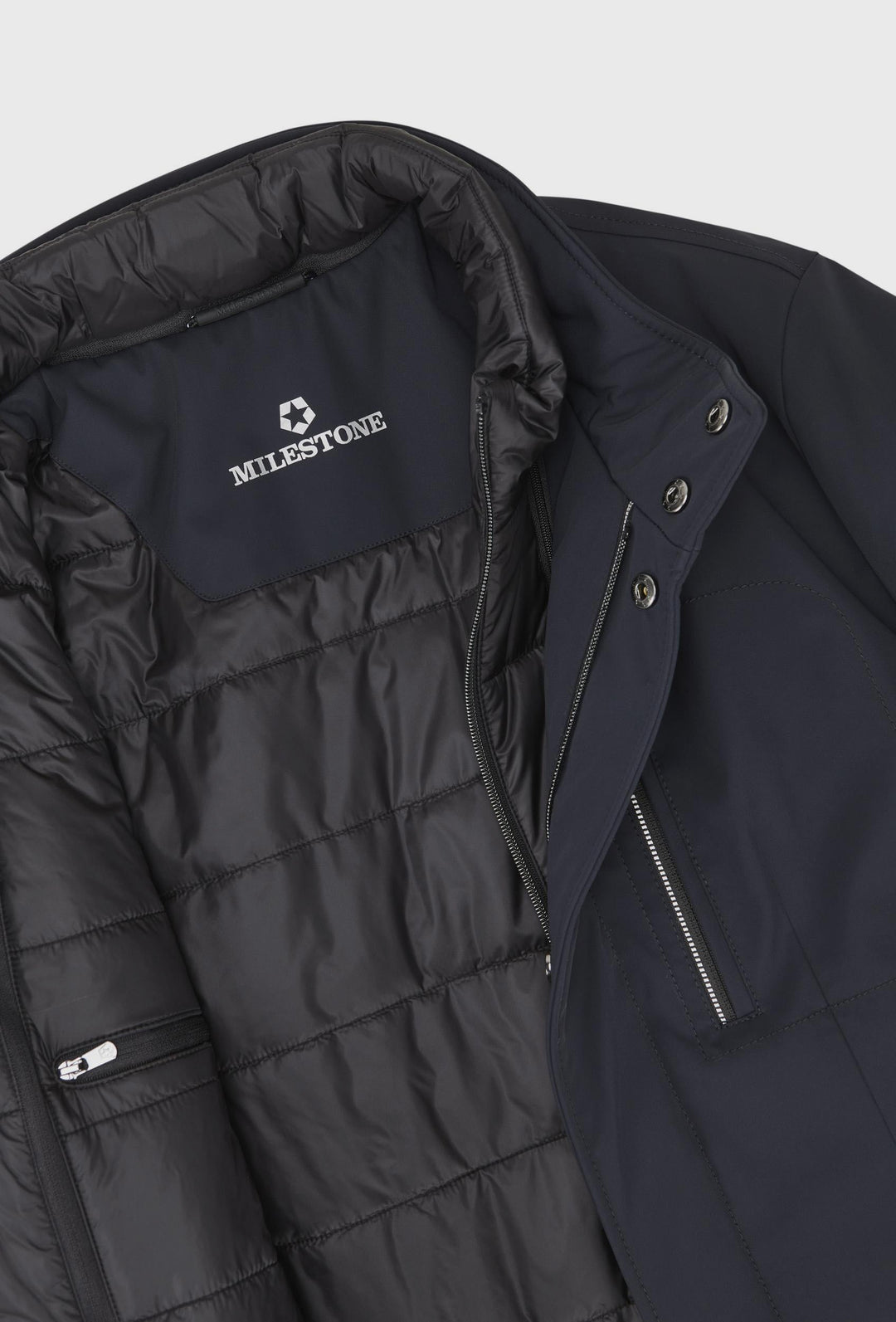 Navy-Jacke mit abnehmbarer Weste