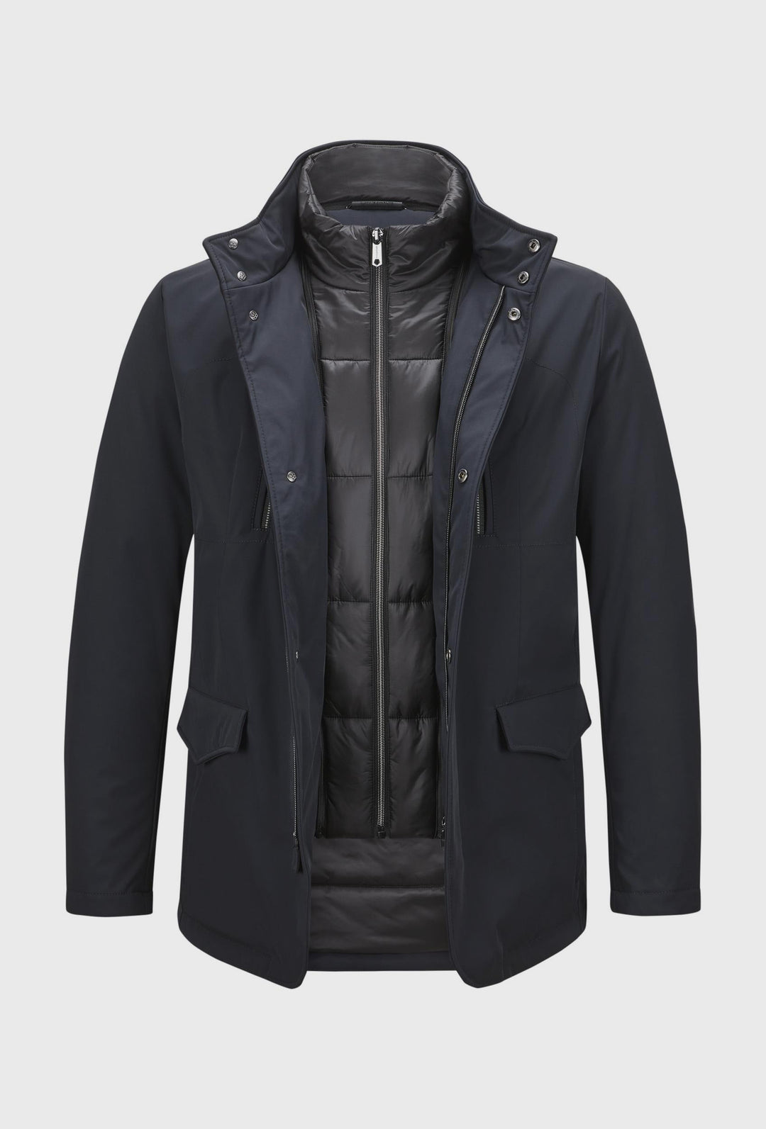 Navy-Jacke mit abnehmbarer Weste