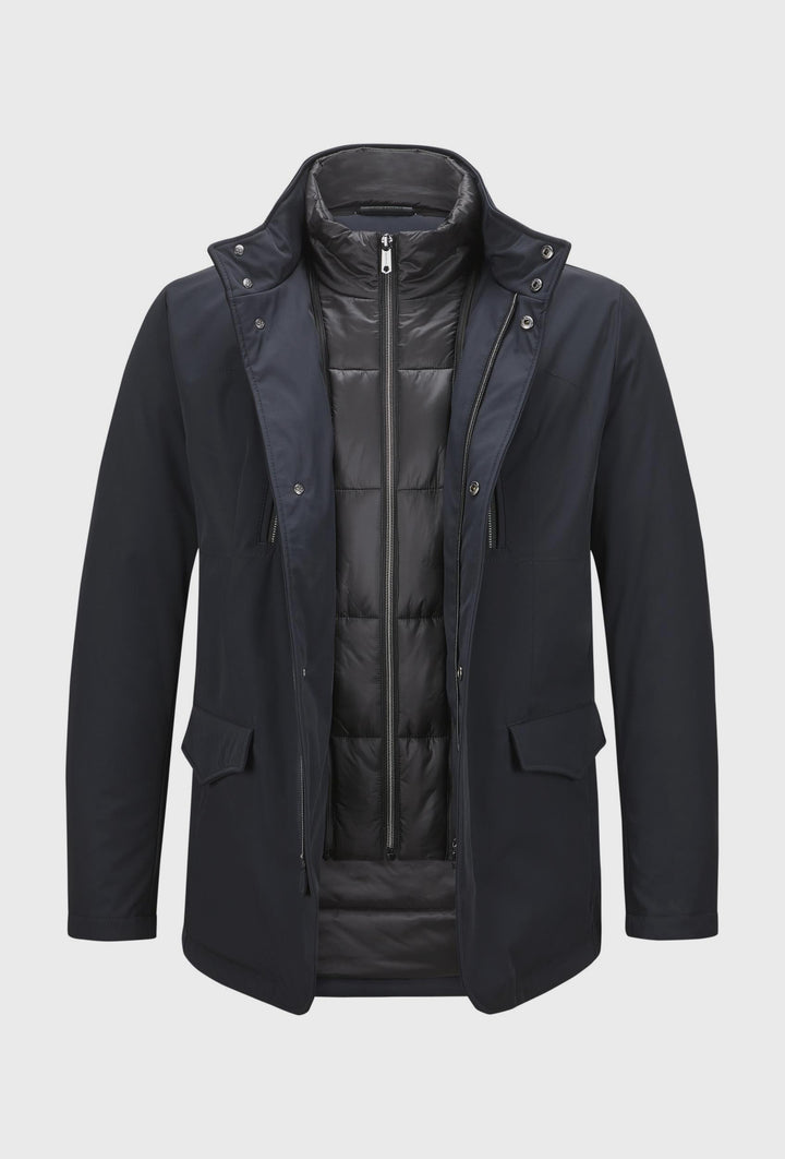 Navy-Jacke mit abnehmbarer Weste