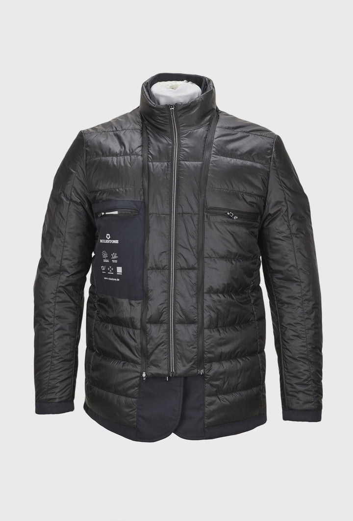 Navy-Jacke mit abnehmbarer Weste