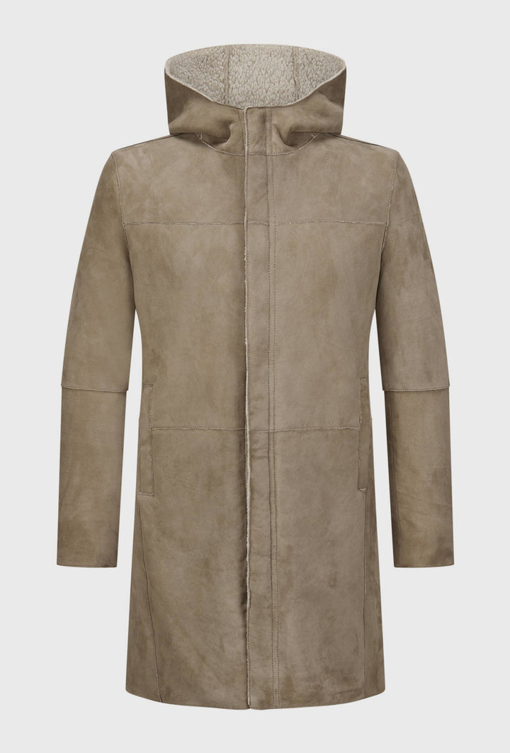 Long Reversible Hooded Coat