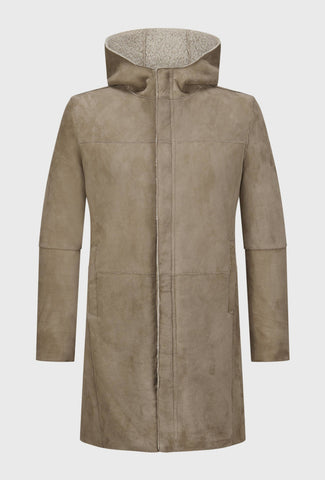 Long Reversible Hooded Coat