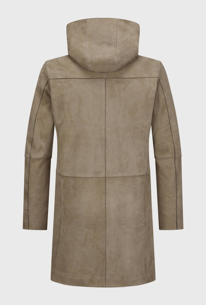 Long Reversible Hooded Coat