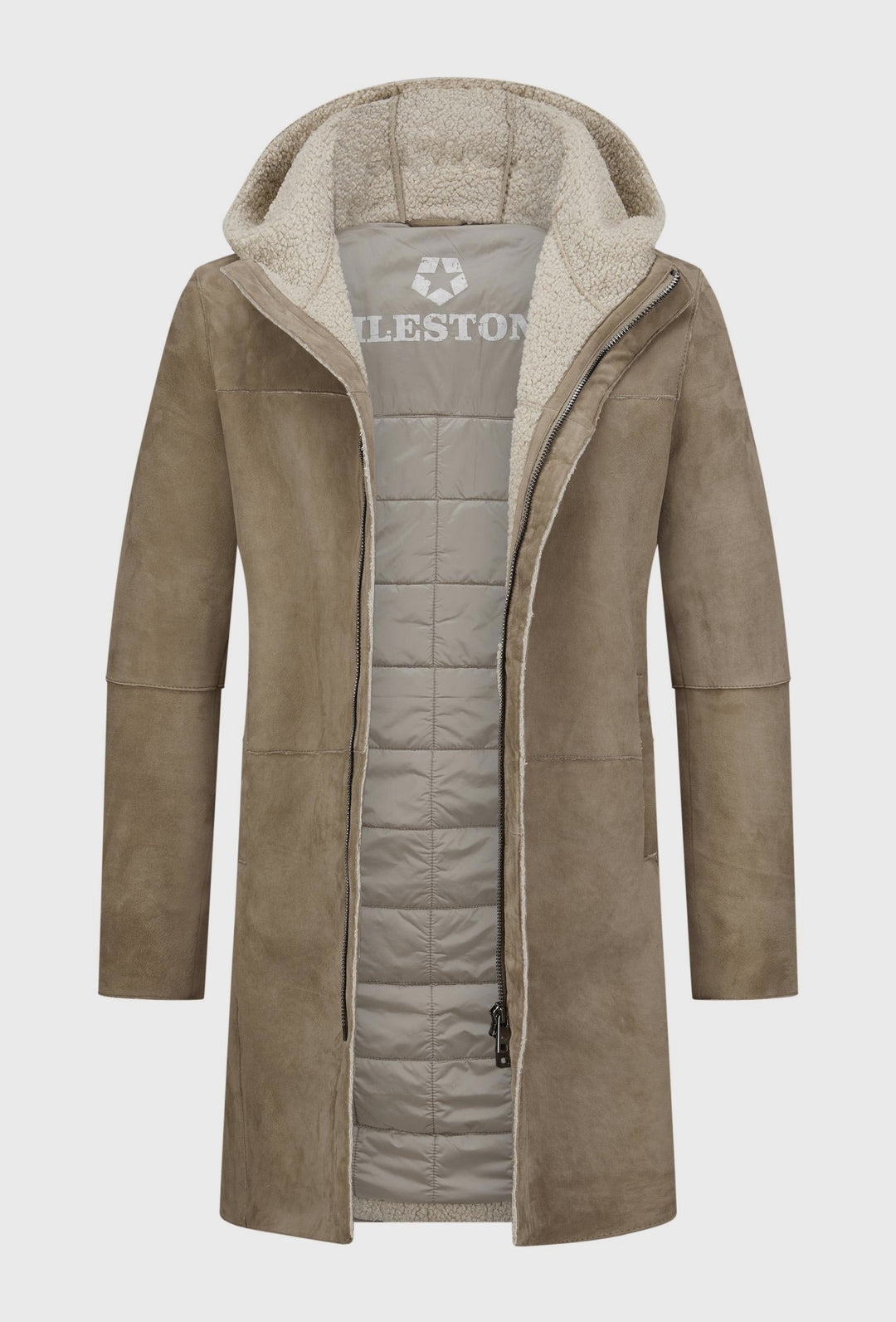 Long Reversible Hooded Coat