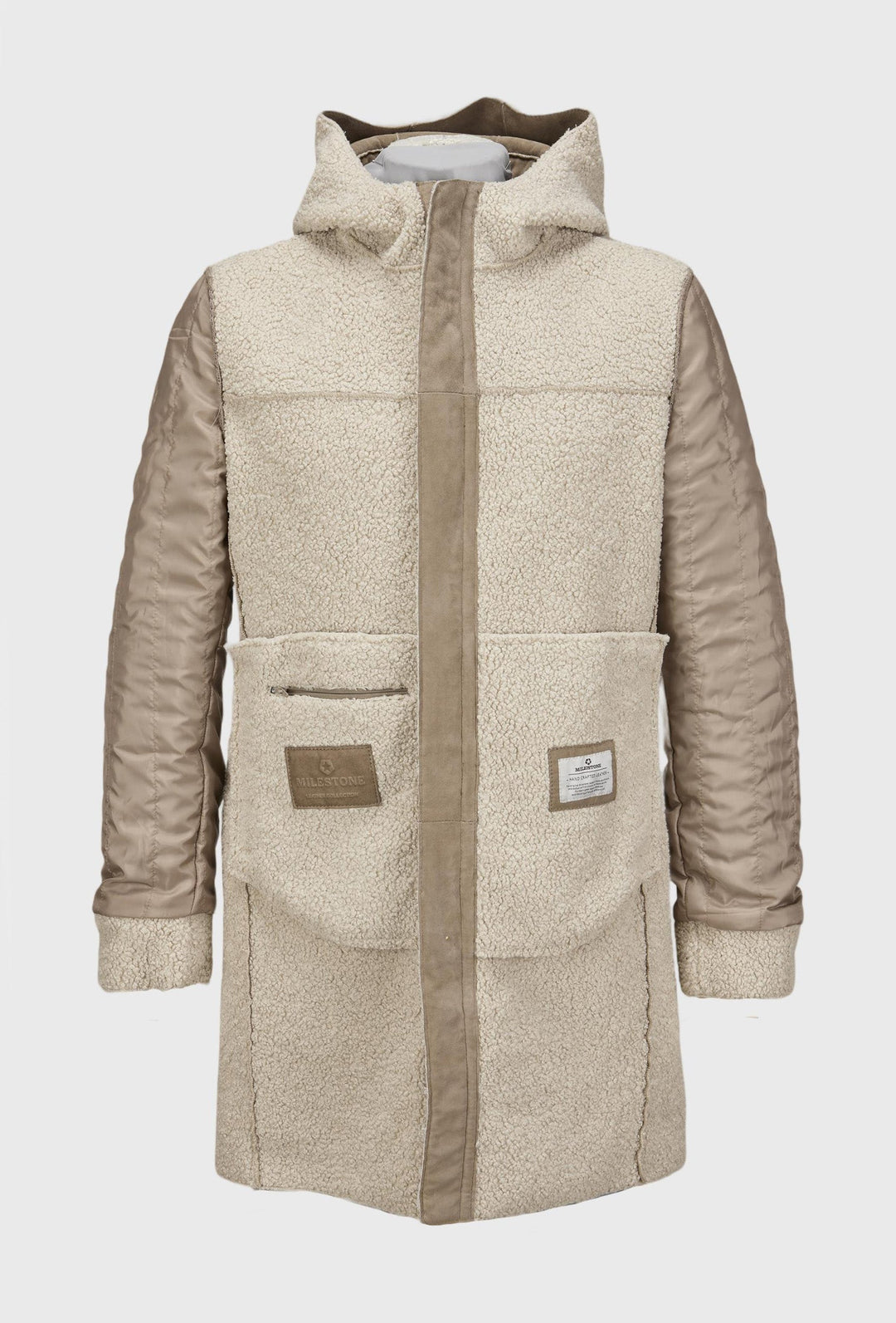 Long Reversible Hooded Coat