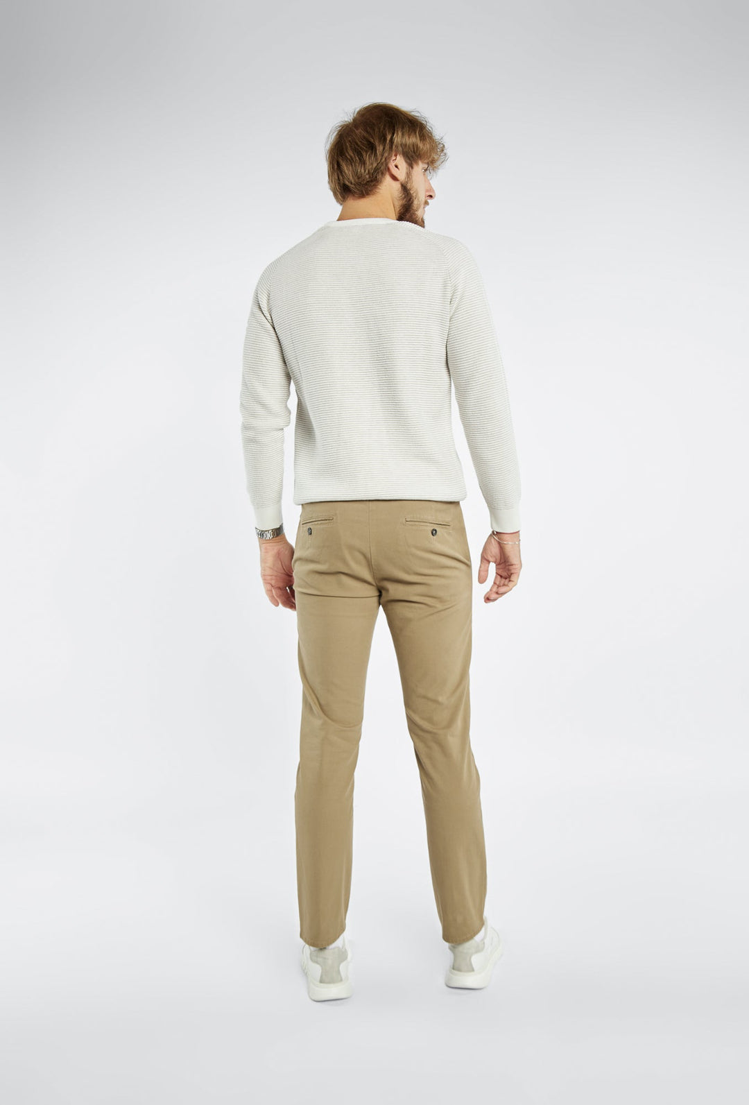Primodi Classic Beige Chinos in a Skinny Fit