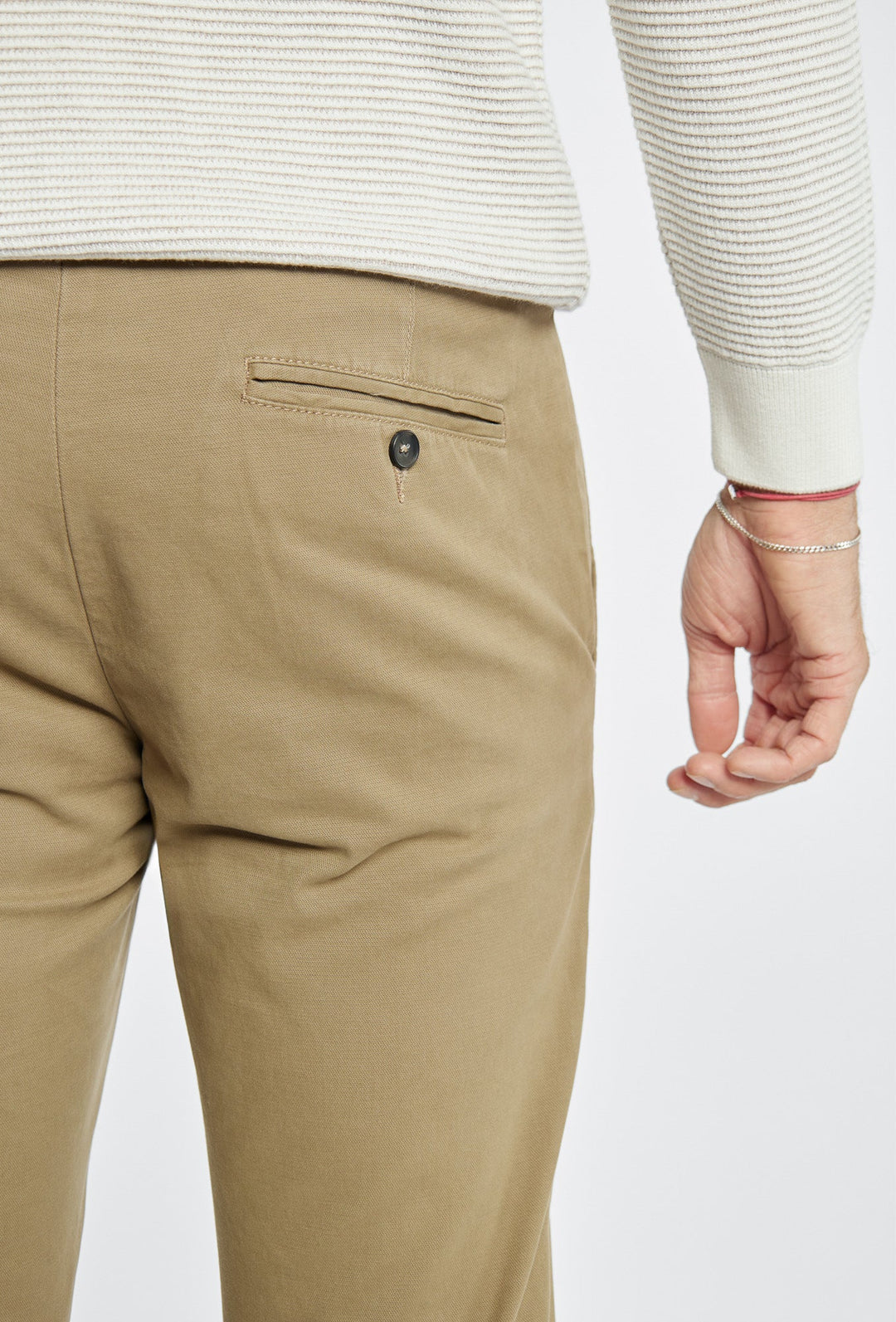 Primodi Classic Beige Chinos in a Skinny Fit