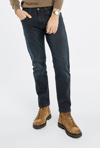 Classic Primodi Men's Skinny Jeans in Navy
