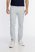 Alberto Light Blue Slim Fit Trousers