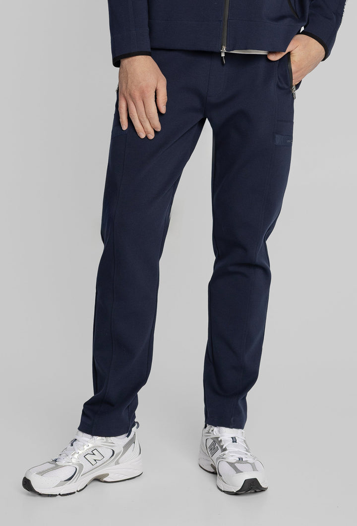 Campione Dunkelblaues Herren-Set mit Zip-Hoodie und Hose