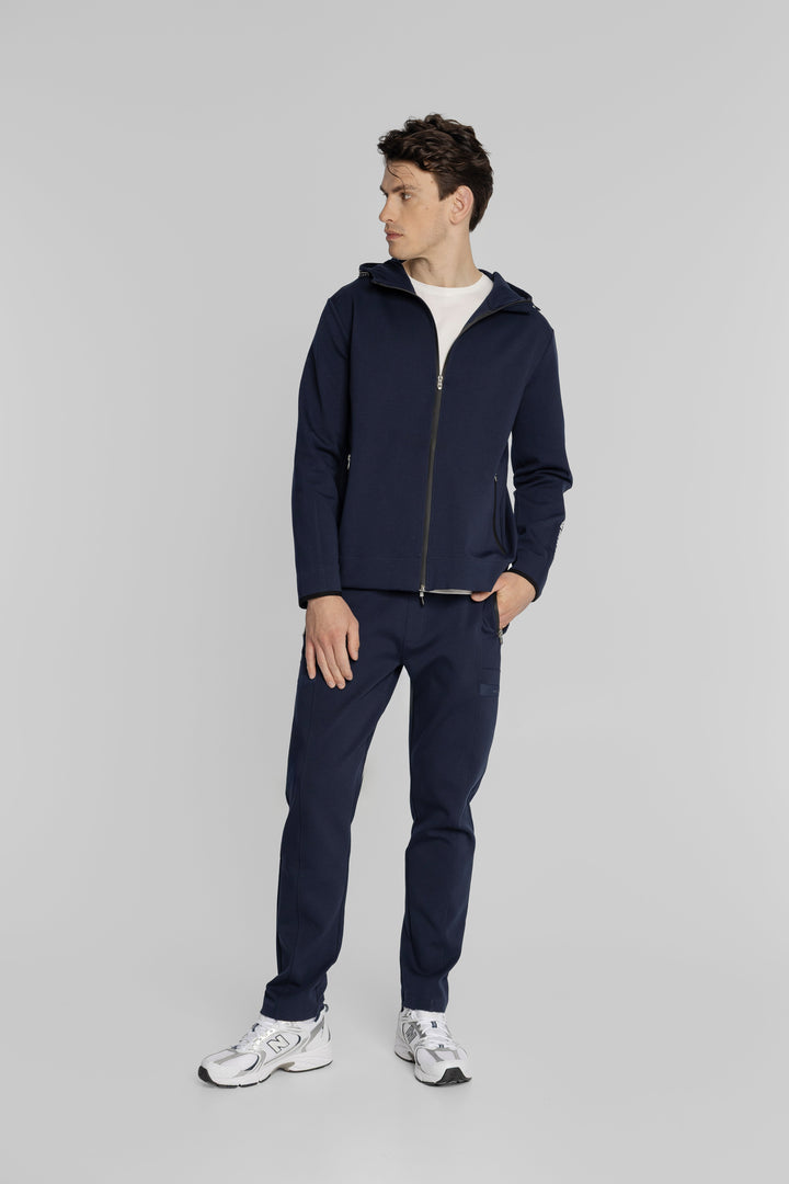 Campione Dunkelblaues Herren-Set mit Zip-Hoodie und Hose
