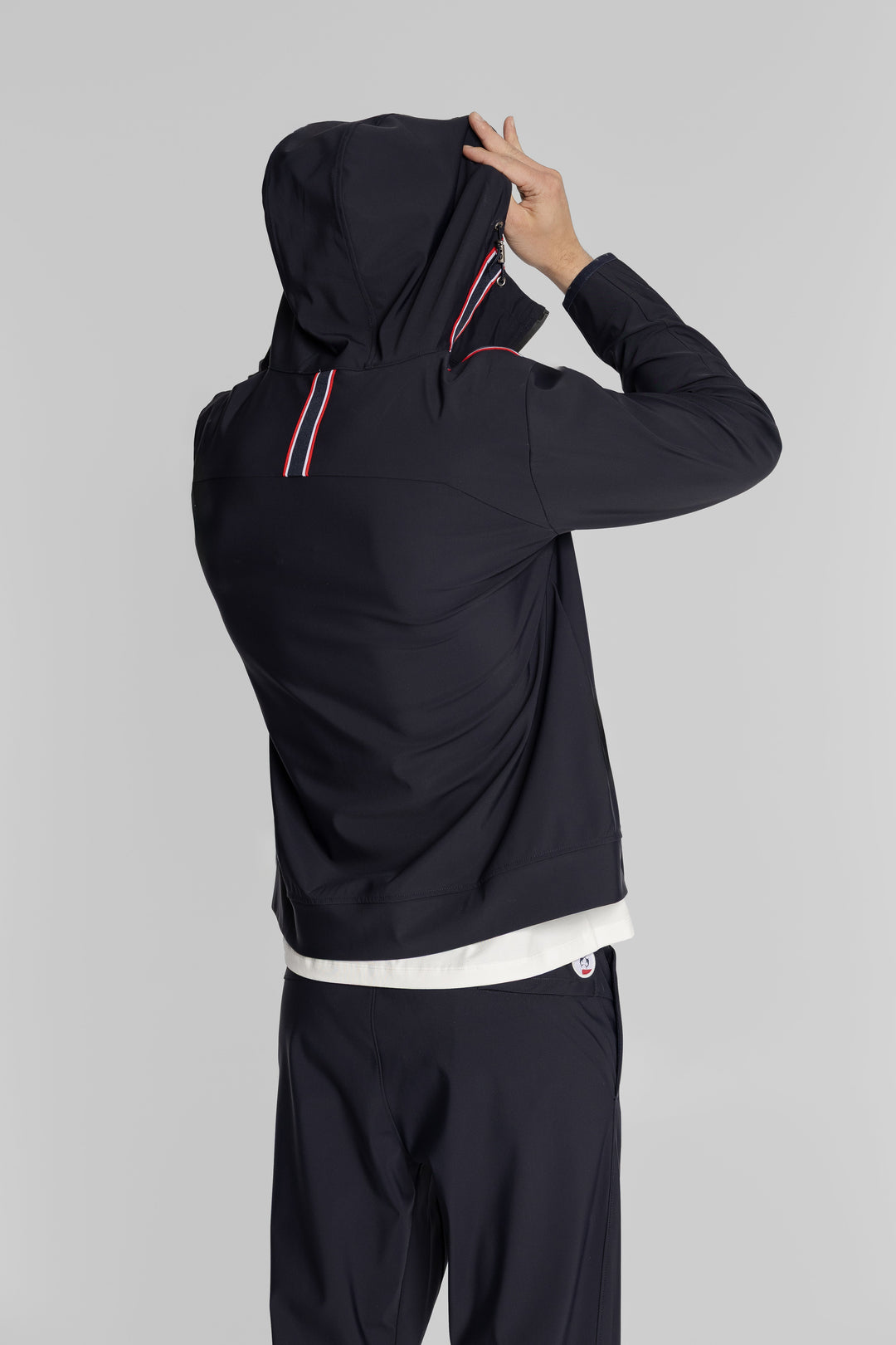 Campione Dunkelblaues Herren-Set mit Kapuzenjacke und Hose
