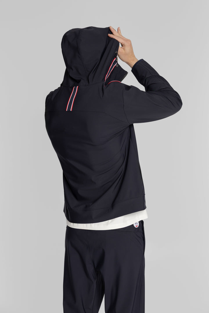 Campione Dunkelblaues Herren-Set mit Kapuzenjacke und Hose