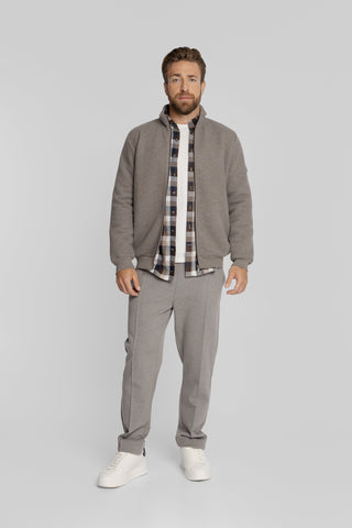Campione Men's Taupe Bomber Sweatshirt and Trousers Co-ord