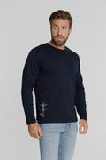 Męski longsleeve z nadrukiem Regular Fit