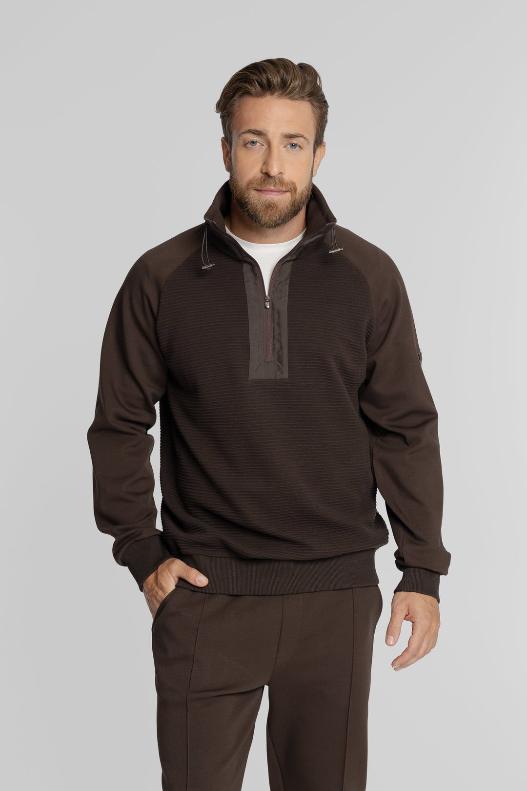 Męska bluza ze stójką Regular Fit