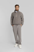 Campione Herren-Set in Taupe mit Half-Zip-Sweatshirt und Hose