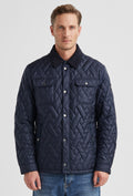 Navy Quilted Jacket