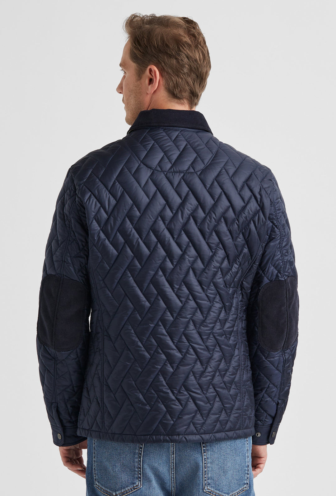 Navy Quilted Jacket