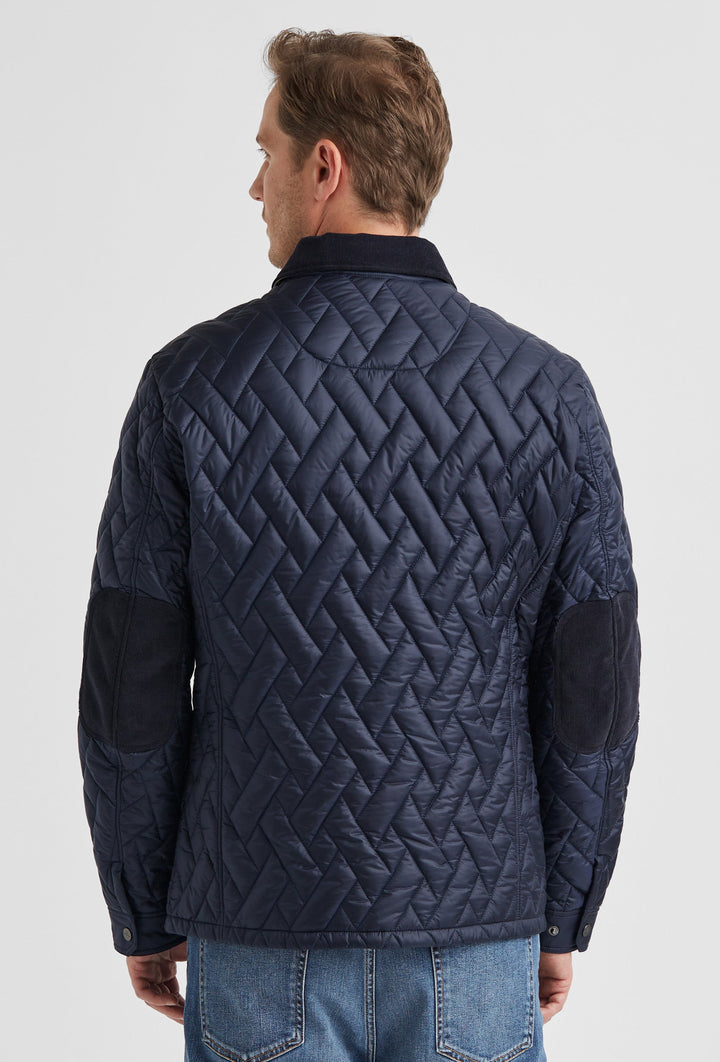 Navy Quilted Jacket