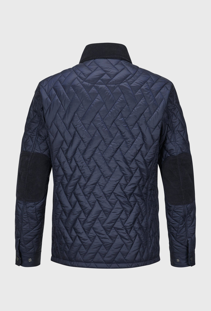 Navy Quilted Jacket