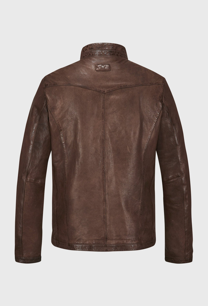 Lederjacke Braun