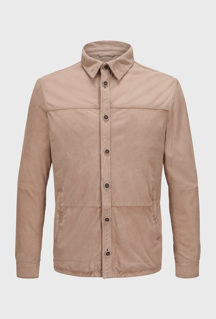 Milestone Wildlederjacke Beige