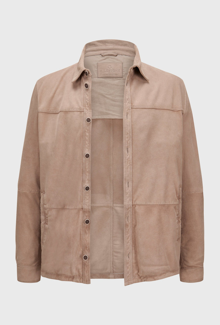 Milestone Wildlederjacke Beige