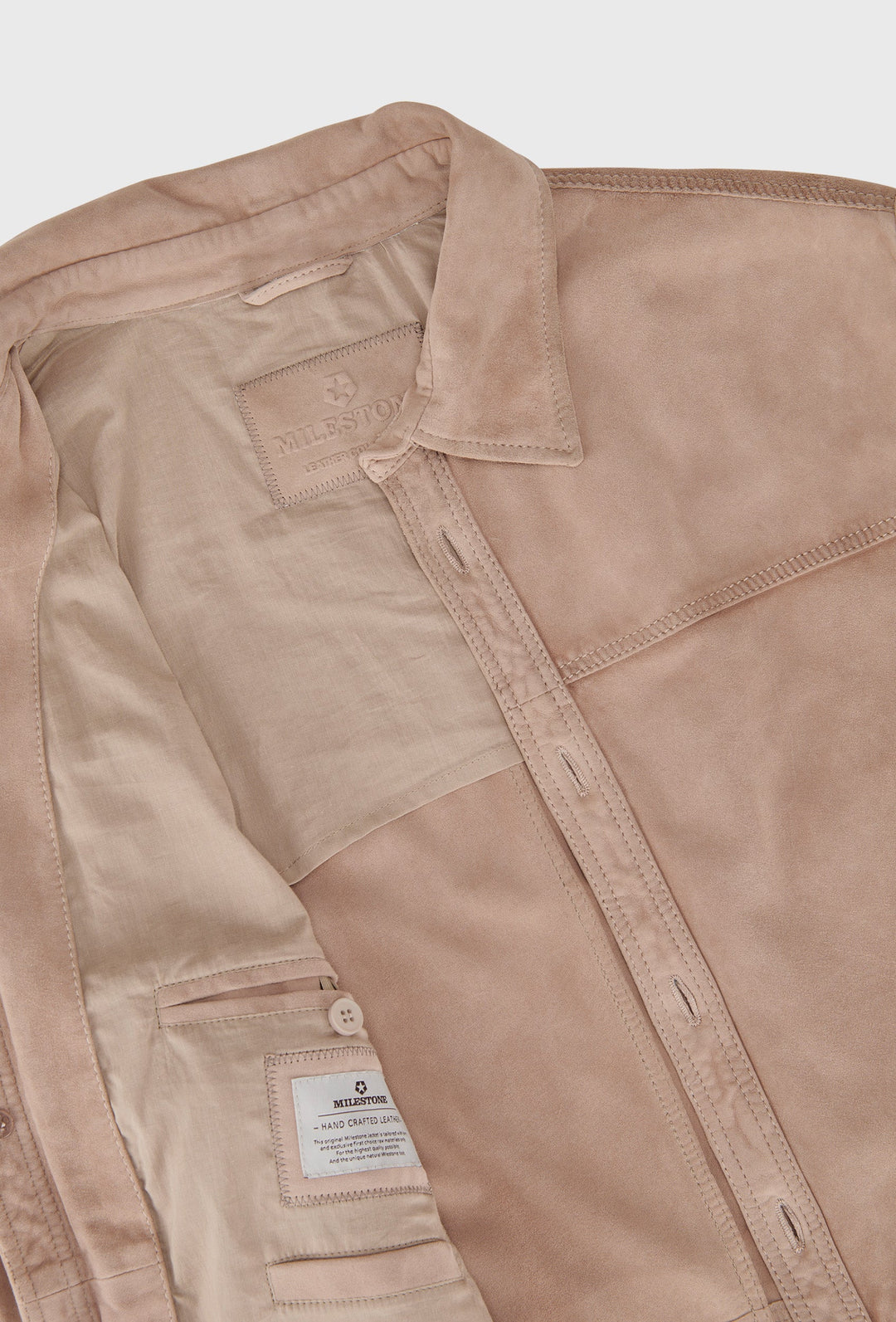 Milestone Wildlederjacke Beige