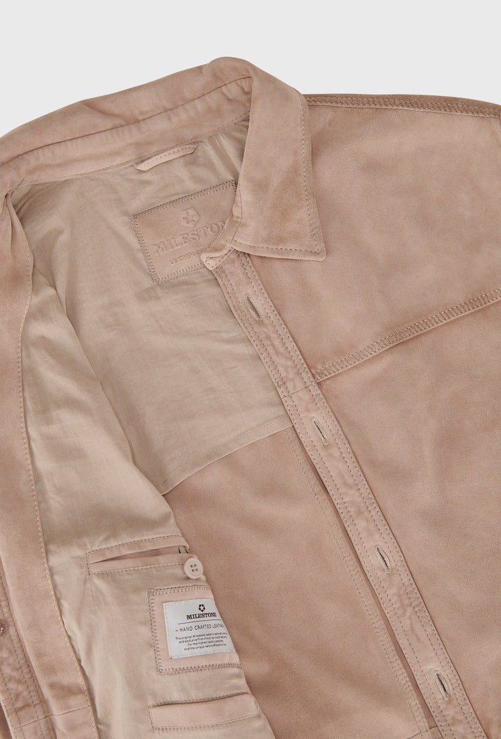 Milestone Wildlederjacke Beige