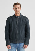 Bikerjacke Navy