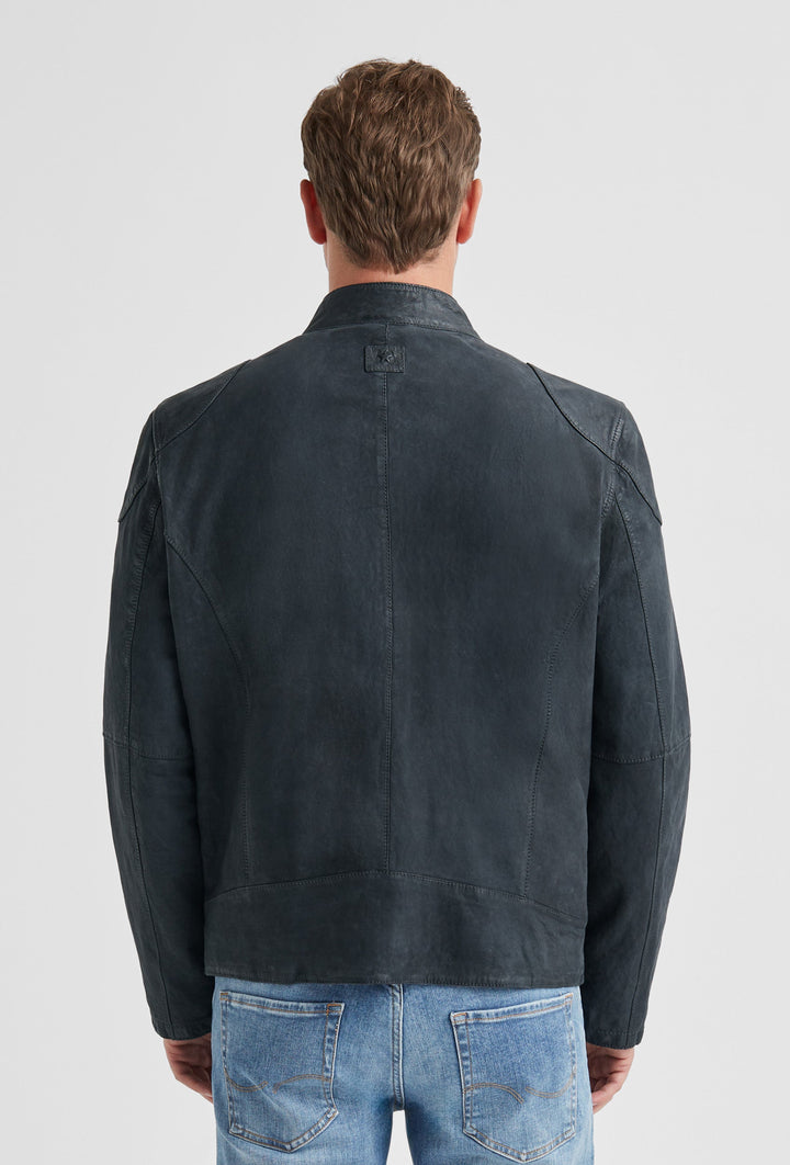 Bikerjacke Navy