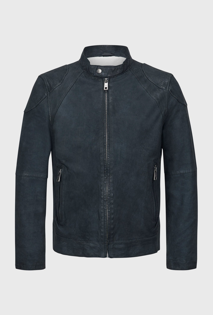 Bikerjacke Navy