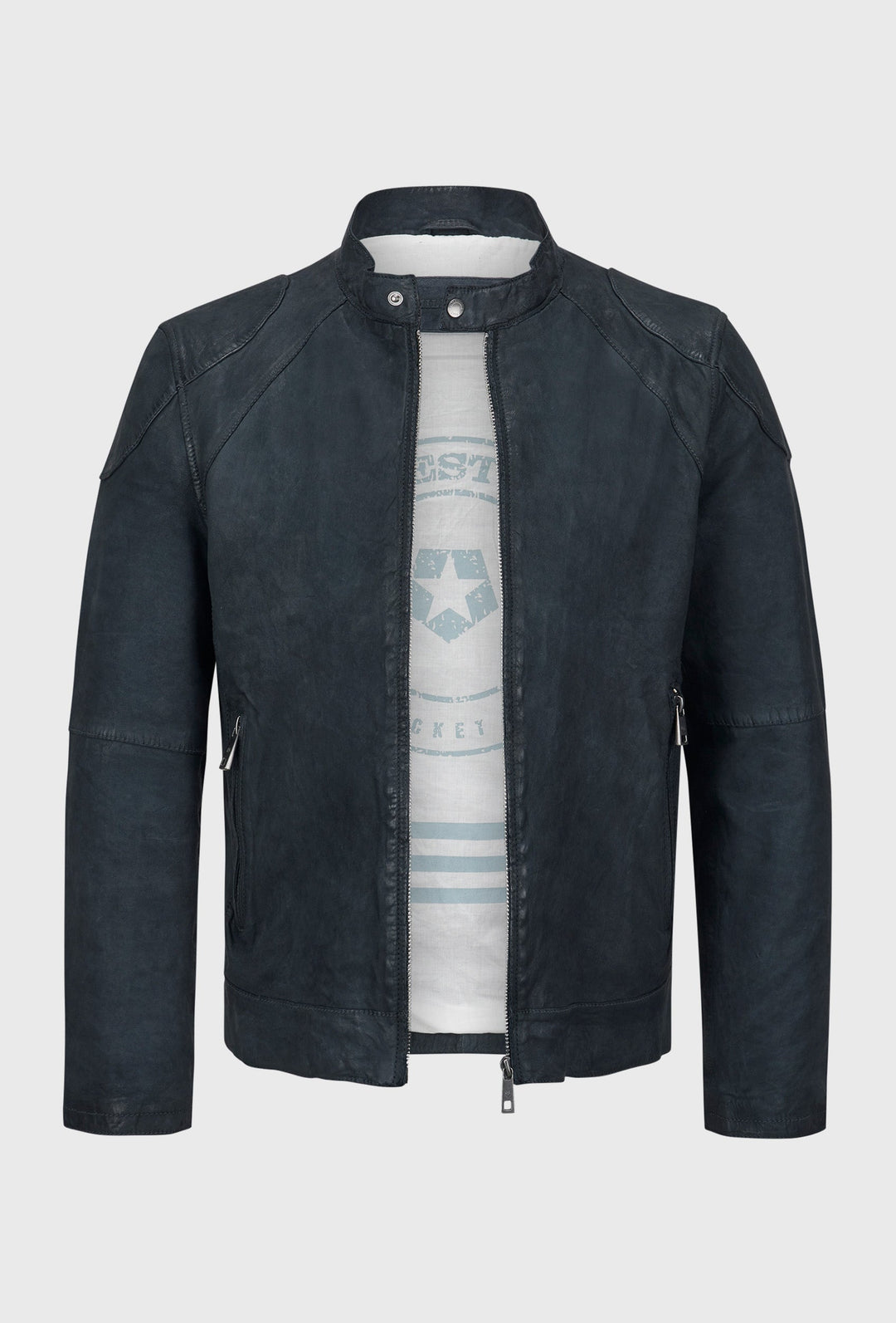 Bikerjacke Navy