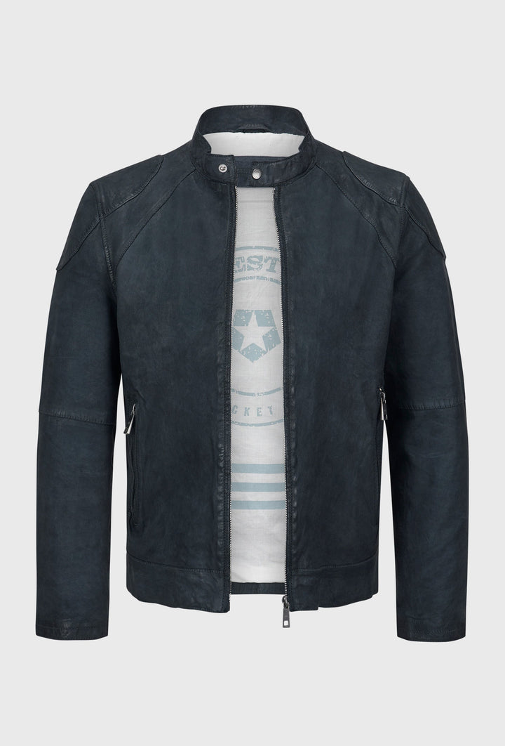 Bikerjacke Navy