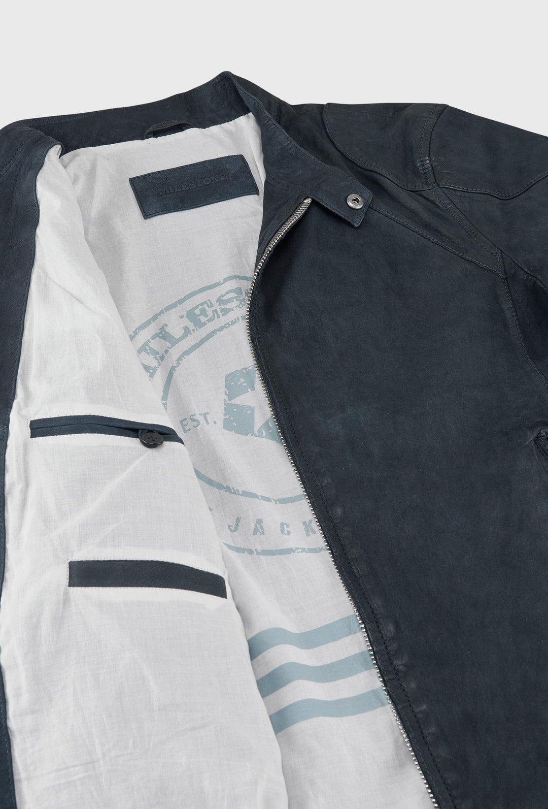 Bikerjacke Navy