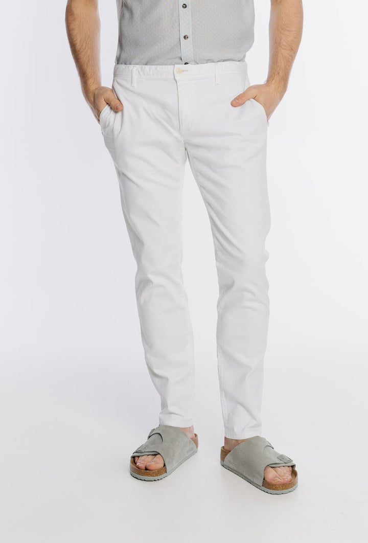 Alberto Snow-White Men's Chinos with a Smooth Finish