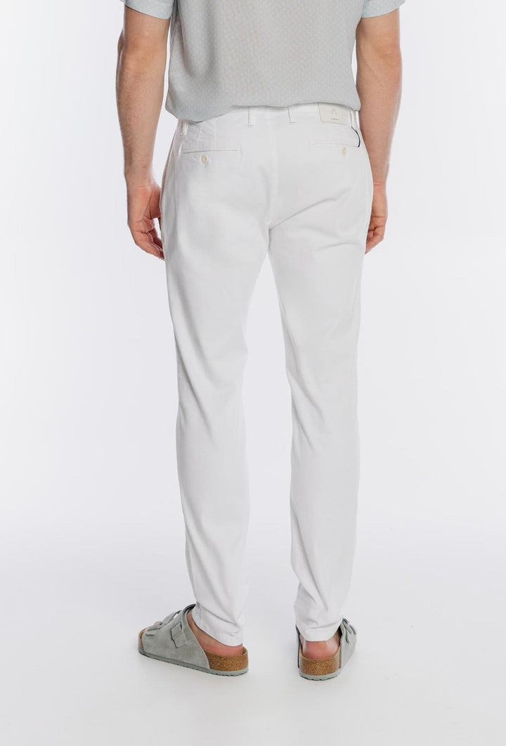 Alberto Snow-White Men's Chinos with a Smooth Finish