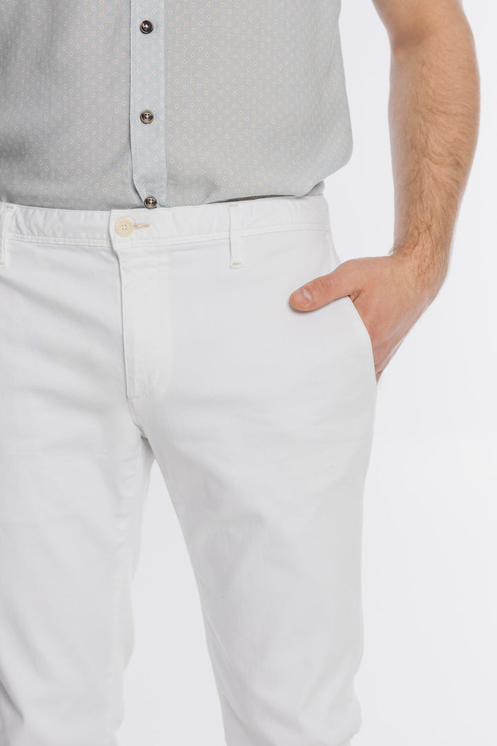 Alberto Snow-White Men's Chinos with a Smooth Finish