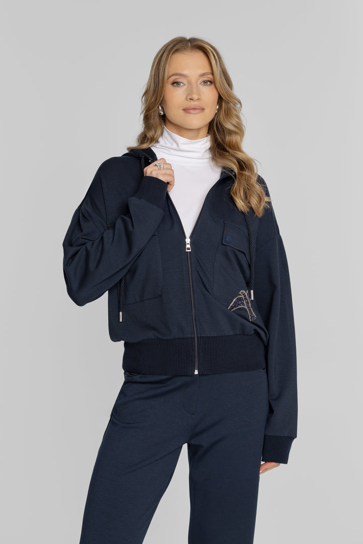 Campione Damenset in Navy mit Hoodie und Hose