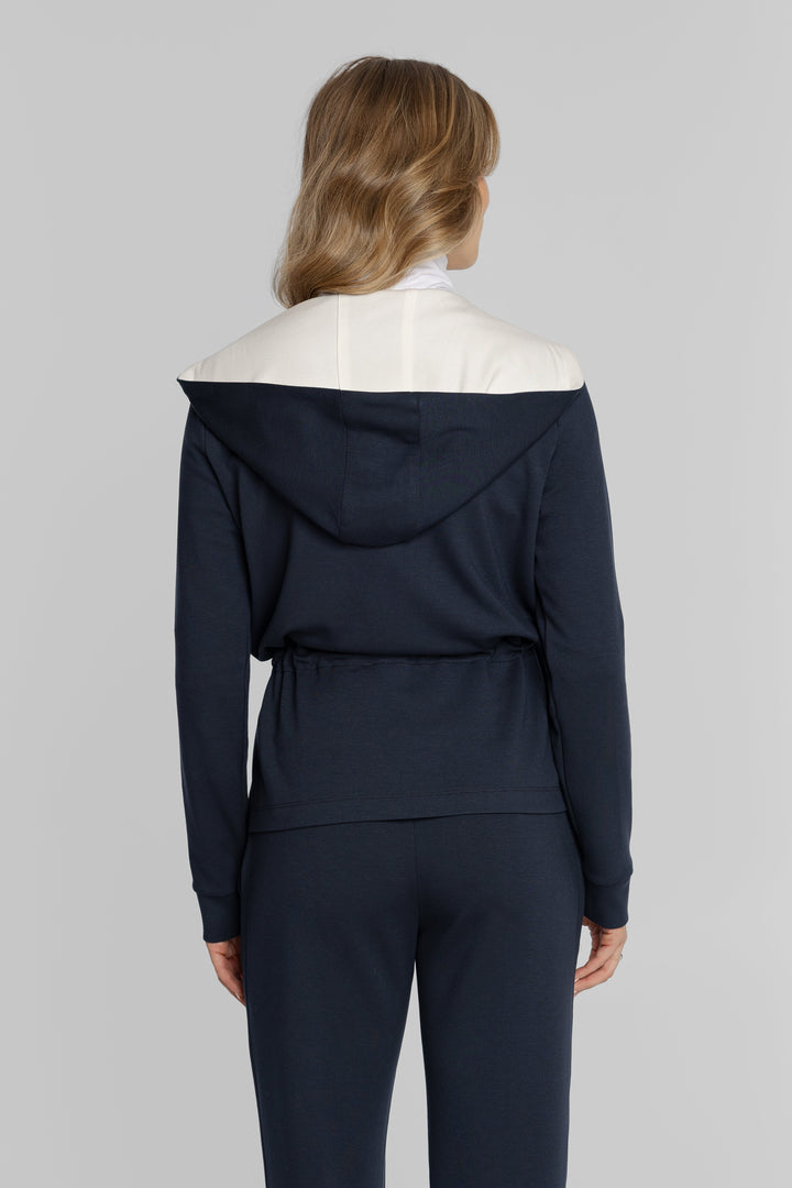 Campione Damenset mit Baumwoll-Kapuzenjacke und weiter Hose