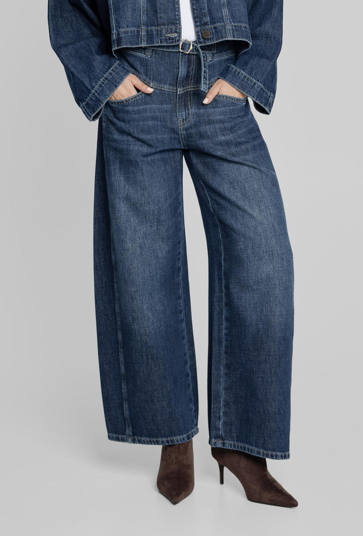 Campione Denim-Set mit Oversize-Jacke und weiter Jeans