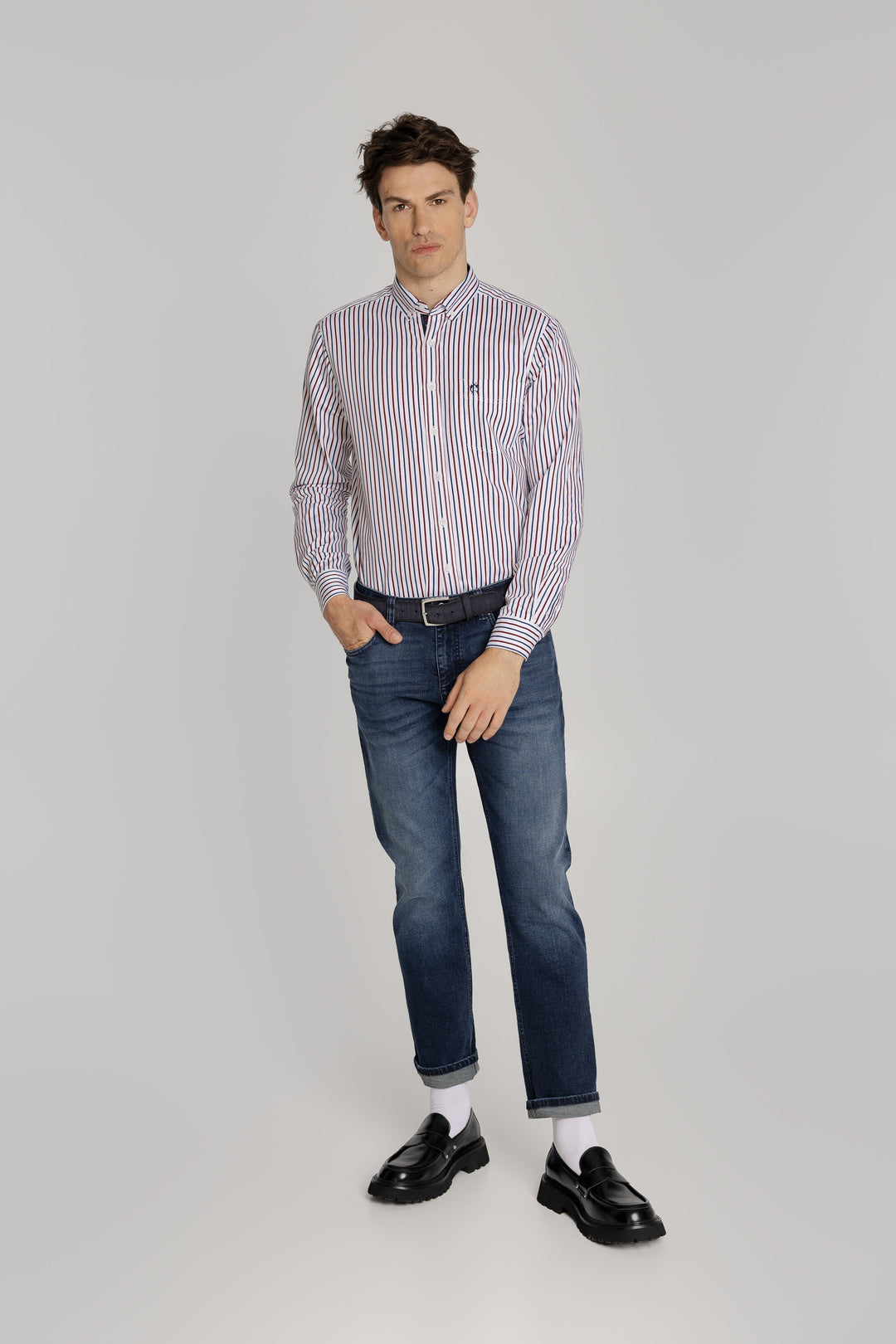 Męska koszula w paski Regular Fit