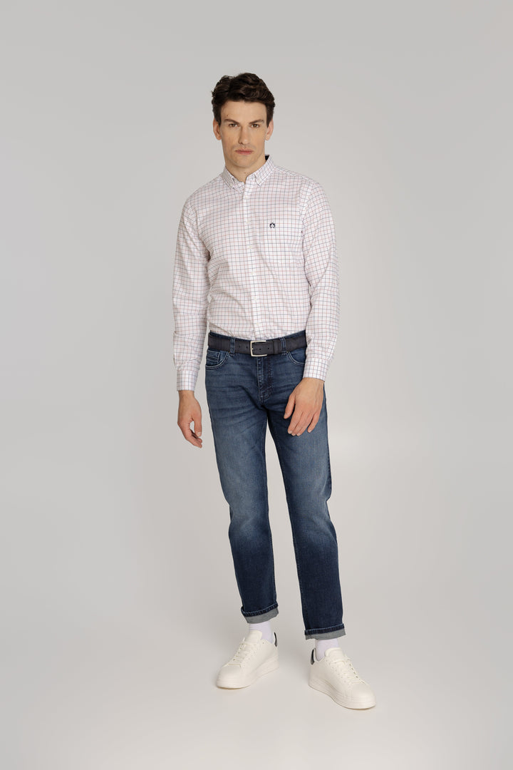 Męska koszula w kratę Regular Fit