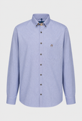 Men's Light Blue Shirt with a Chest Pocket and Buttons