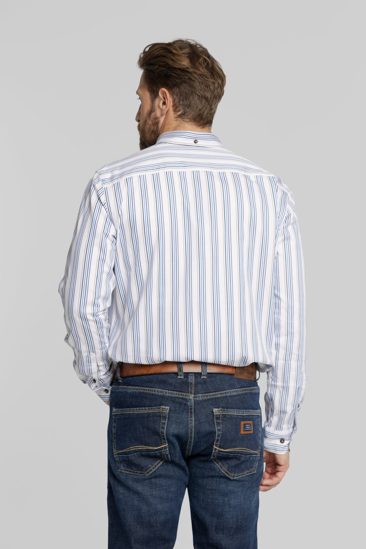 Męska koszula w pionowe paski Modern Fit