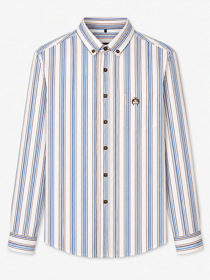 Męska koszula w pionowe paski Modern Fit