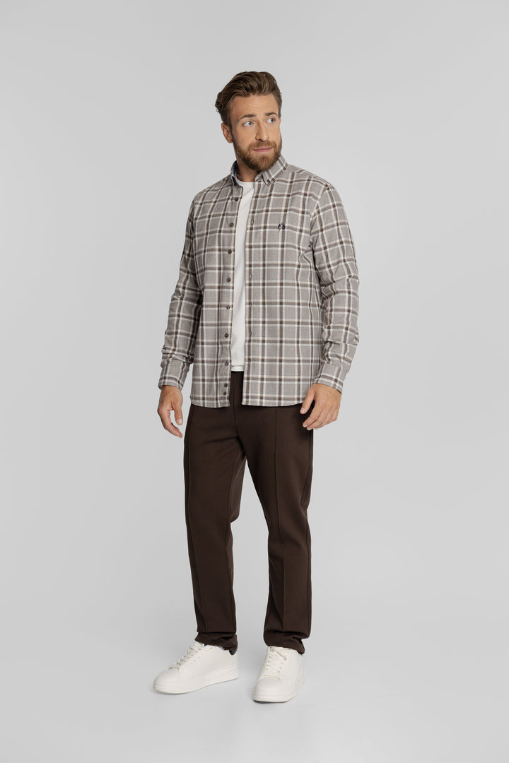 Męska koszula w kratę Regular Fit