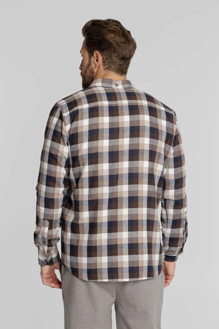 Męska koszula w kratę Modern Fit